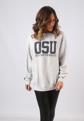 SWEATSHIRT JUMPER OVERSIZED LOGO OHIO UNIVERSITY UK 16 (CWBC