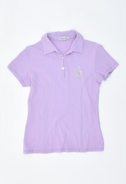 Vintage 90's Moncler Polo Shirt Purple