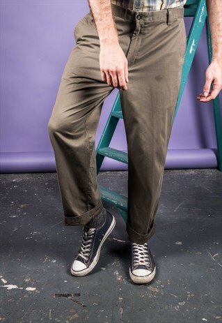 VINTAGE 1980S DOCKERS BROWN TROUSERS