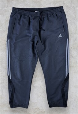 Vintage Adidas Tracksuit Bottoms Grey Track Pants Men's XXL