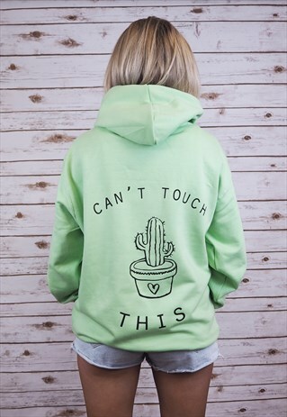 CAN'T TOUCH THIS HOODIE IN GREEN