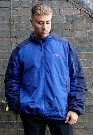 NAVY AND BLUE POLO SPORT RALPH LAUREN FLEECE LINED JACKET
