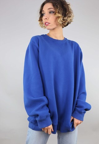 VINTAGE RETRO IZOD SWEATER SWEATSHIRT BLUE