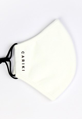 WHITE ORGANIC COTTON FACE COVERING SUSTAINABLE