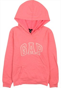 Vintage 90's Gap Hoodie Pullover Spellout Pink Medium