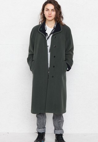 VINTAGE GREEN WOOL COAT