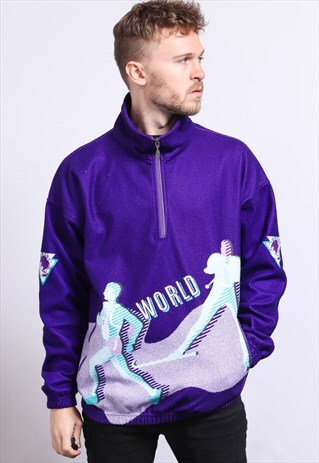 VINTAGE HALF ZIP FLEECE TOP
