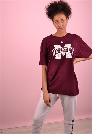 MAROON ADIDAS T-SHIRT GBT4519