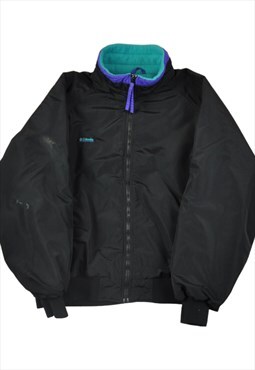 Vintage Columbia Jacket Waterproof Fleece Lining Black L