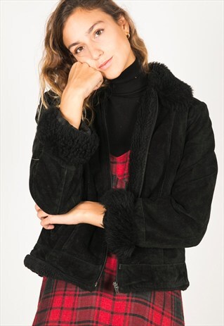 VINTAGE 80S WINTER SHEEPSKIN COAT / R0091