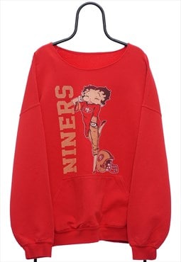 Vintage NFL San Francisco 49ers Red Sweatshirt Womens