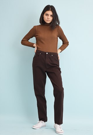 Y2K REGULAR WAIST MOMS DENIM JEANS