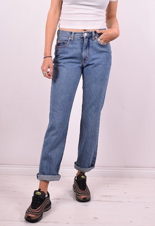 GUESS WOMENS VINTAGE JEANS W27 L30 BLUE 90'S