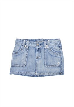 AMERICAN EAGLE Short Mini Skirt Blue Denim Womens M