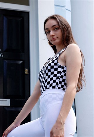 CHECKER VELVET BODY