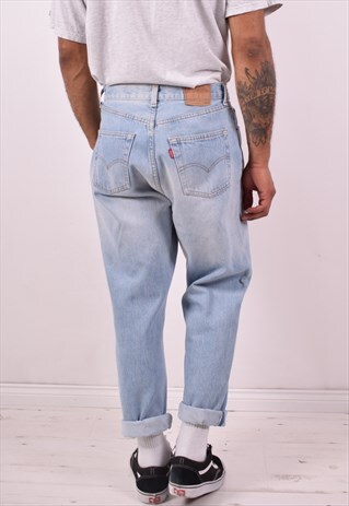 LEVI'S MENS VINTAGE JEANS W34 L29 BLUE 90S