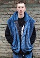 PYTHON FLEECE SLEEVELESS JACKET HANDMADE HOOD SNAKE VEST 