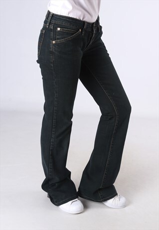 LEVIS 551 FLARE DENIM JEANS FLARED LEG UK 10 (HC5J)