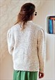 CREAM KNITTED VINTAGE CARDIGAN
