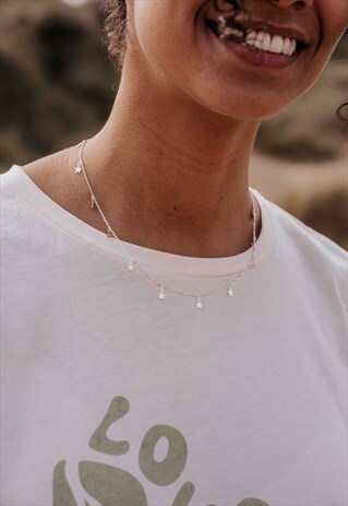 STERLING SILVER MINI STAR NECKLACE