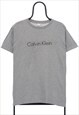 Vintage Calvin Klein Spellout Grey TShirt Mens