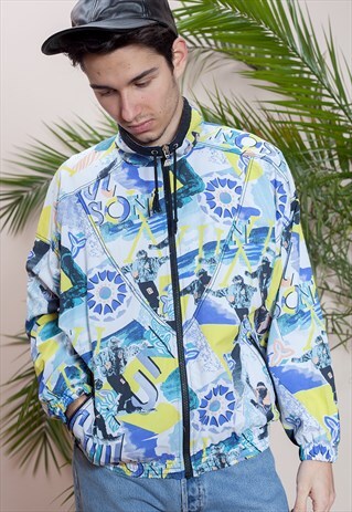 COLOURFUL WINDBREAKER FROM THE 90S