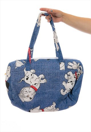 RARE 80S 90S QUILTED VINTAGE 101 DALMATIANS HOLDALL WEEKEND 