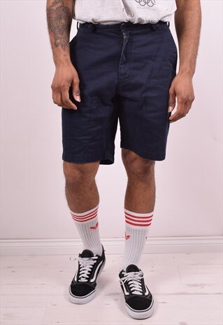 POLO RALPH LAUREN MENS VINTAGE SHORTS W32 BLUE 90S