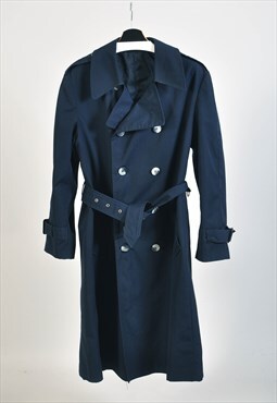 Vintage 90s trench coat in navy