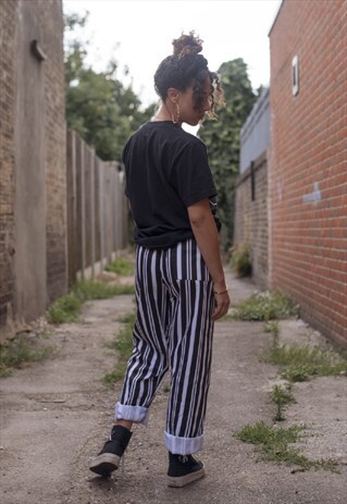 WORKWEAR STRIPED UNISEX CARGO TROUSERS