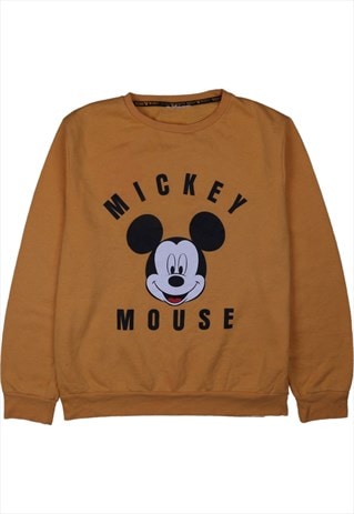 Micky Mouse 90's Crew Neck Hooded Sweatshirt Large (missing 