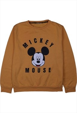 Micky Mouse 90's Crew Neck Hooded Sweatshirt Large (missing 