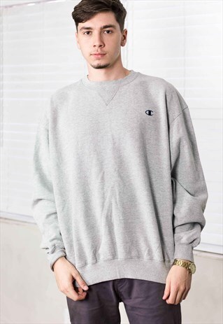 VINTAGE CHAMPION SWEATSHIRT JUMPER LOGO 90S XL 21.5