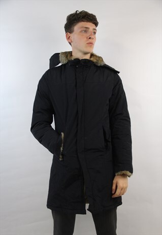 VINTAGE WOOLRICH BLACK LINED JACKET