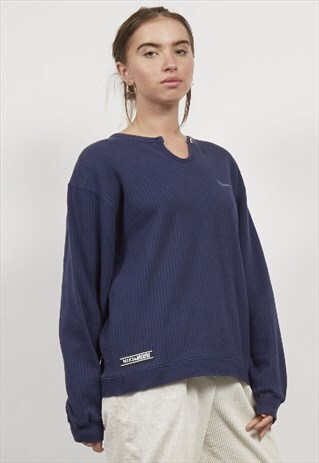 VINTAGE 90'S NIKE RIB KEY-HOLE SWEATSHIRT