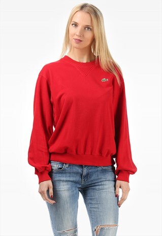 LACOSTE SWEATSHIRT RED