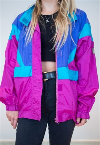90'S COLOUR BLOCK WINDBREAKER