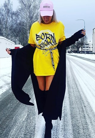 BORN RISKY APPAREL YELLOW GRAFFI-TEE