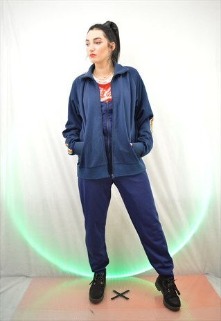 VINTAGE STRIPED SPORTS JACKET / UNISEX