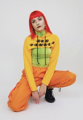 BAD FEMALE CROP HOODIE