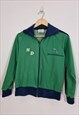 VINTAGE 70'S GREEN AND BLUE SPORTS JACKET