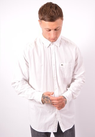 VINTAGE LACOSTE SHIRT WHITE