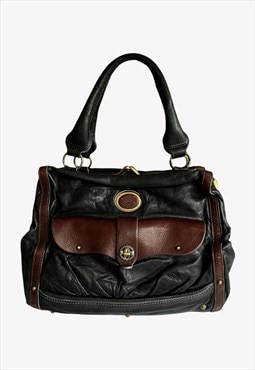 Vintage Chloe Double Frame Maggie Leather Shoulder Bag