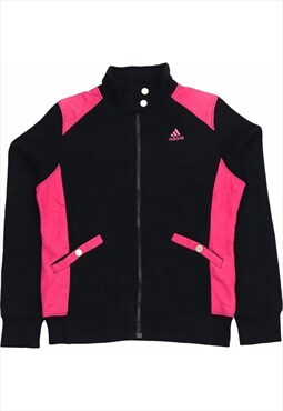 Adidas 90's Spellout Zip Up Fleece XSmall Black