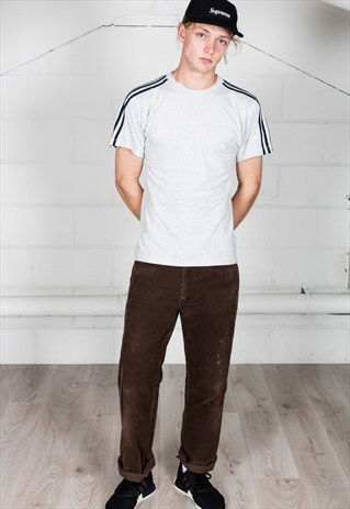 VINTAGE ADIDAS 3 STRIPE UNISEX T-SHIRT