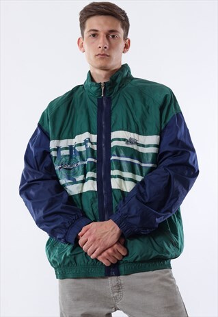 VINTAGE NIKE TRACKSUIT 90S GREEN BLUE BIG LOGO