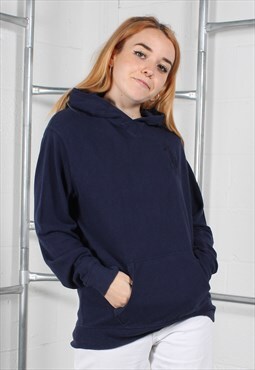Vintage Polo Ralph Lauren Hoodie in Navy with Logo XL