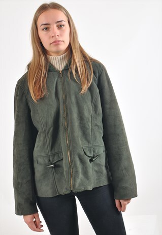 VINTAGE 90'S FAUX SHEARLING JACKET