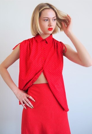 POLKA DOT BLOUSE