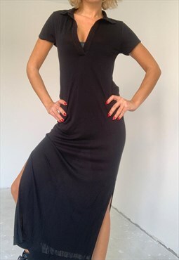 Vintage Sheer Black Massimo Dutti Dress